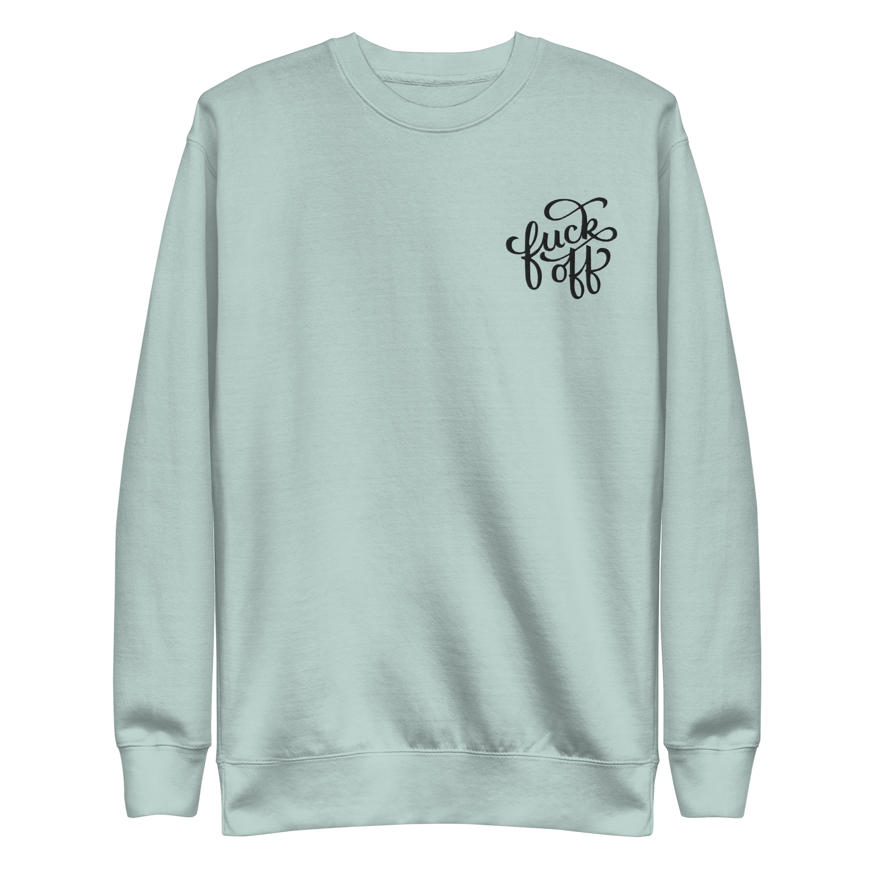 Fuck Off Embroidered Unisex Sweatshirt - Goth Cloth Co.5864937_13950