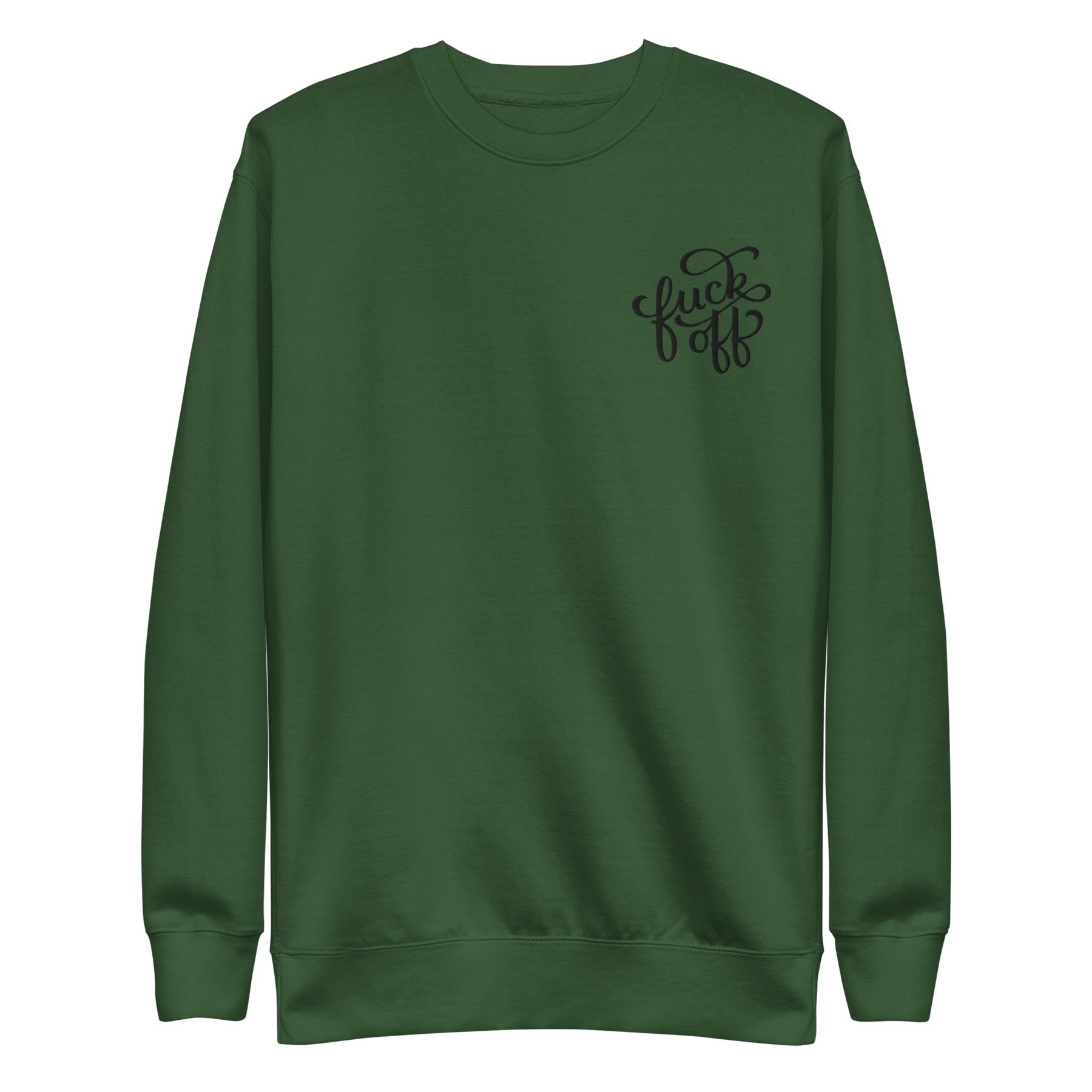 Fuck Off Embroidered Unisex Sweatshirt - Goth Cloth Co.5864937_16156