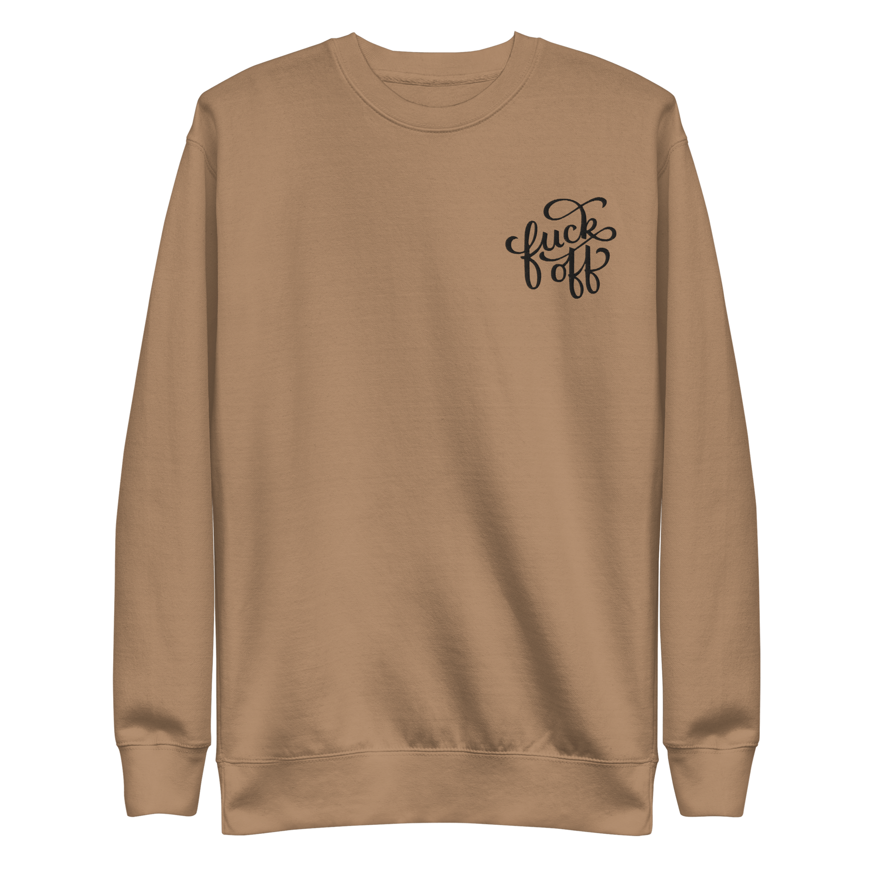 Fuck Off Embroidered Unisex Sweatshirt - Goth Cloth Co.5864937_25526