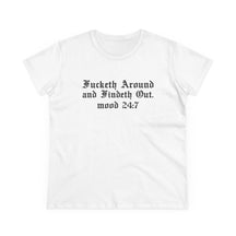 Fucketh Around and Findeth Out Women's Baby Tee - Goth Cloth Co.T-Shirt22068061136881405411
