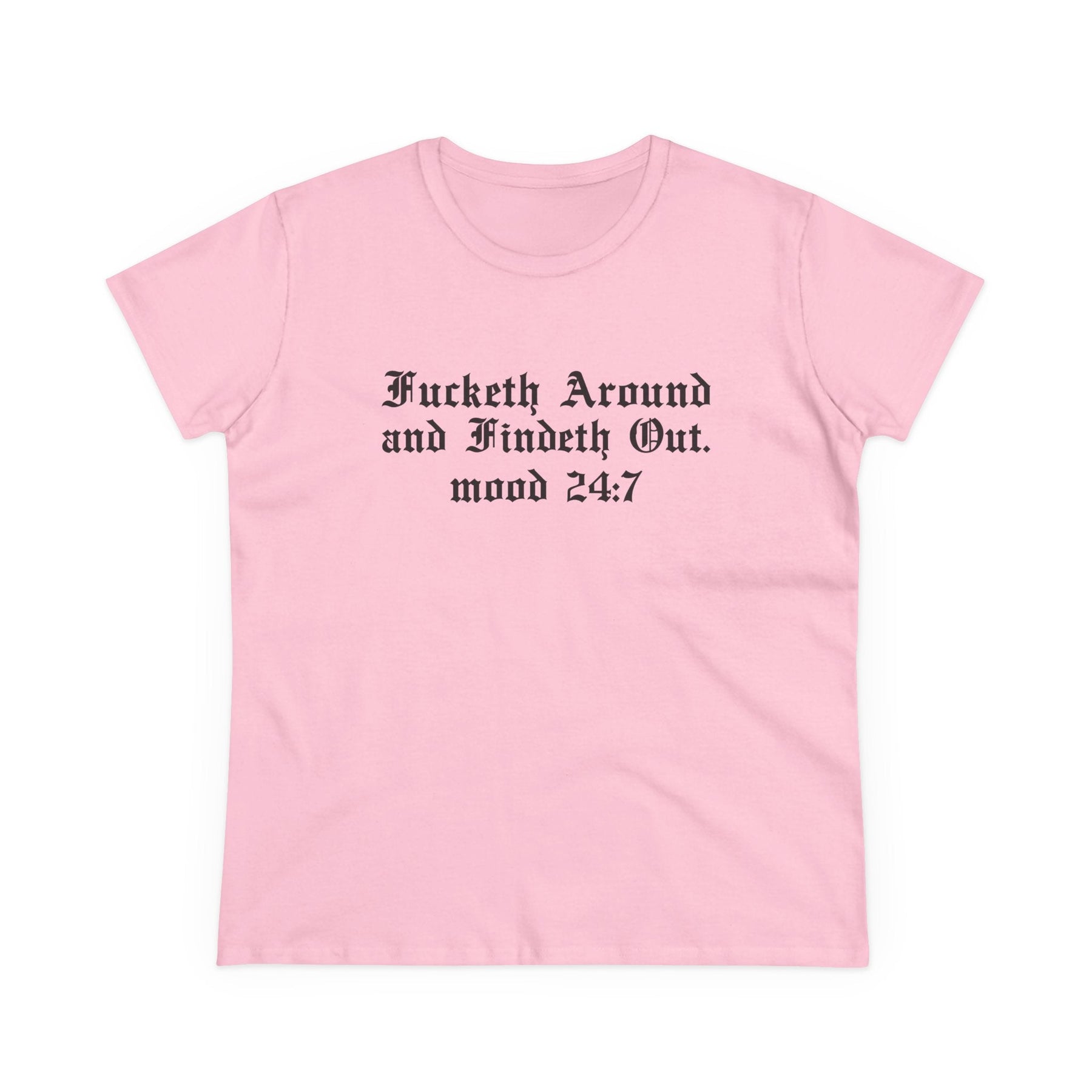 Fucketh Around and Findeth Out Women's Baby Tee - Goth Cloth Co.T-Shirt23095289572318447999