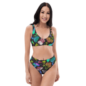 Fungi Frenzy High Waisted Sport Bikini Bottom - Goth Cloth Co.1608896_12042