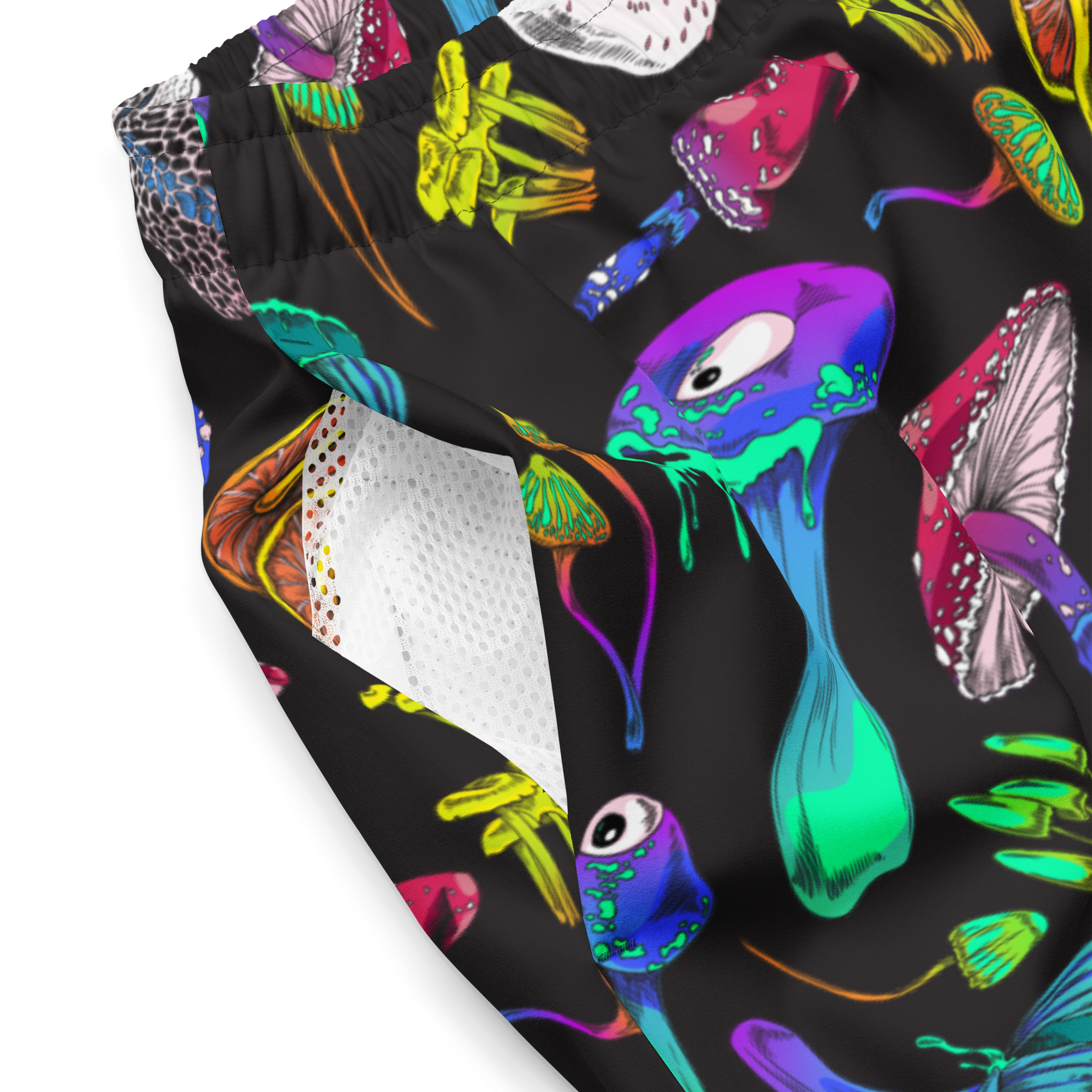 Fungi Frenzy Men's Lined Swim Trunks - Goth Cloth Co.6995119_14636