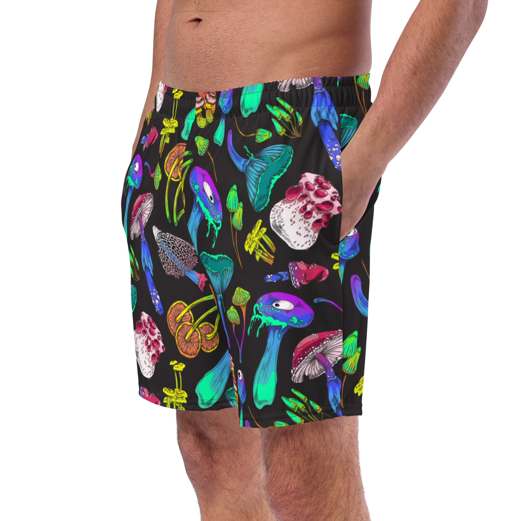 Fungi Frenzy Men's Lined Swim Trunks - Goth Cloth Co.6995119_14636