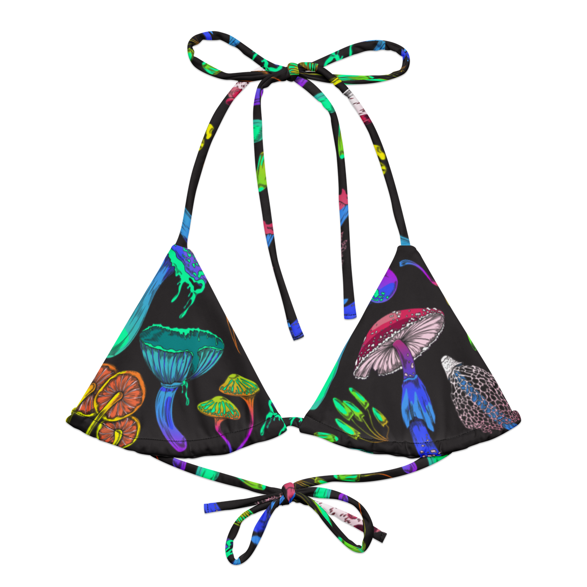 Fungi Frenzy String Bikini Top - Goth Cloth Co.6562207_16564