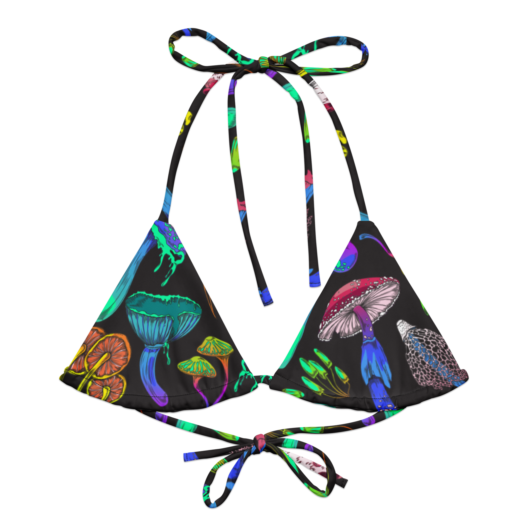 Fungi Frenzy String Bikini Top - Goth Cloth Co.6562207_16564