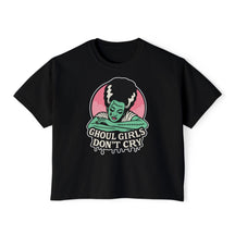 Ghoul Girls Don't Cry Pin - up Crop Top - Goth Cloth Co.T-Shirt22495450945046955973