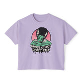 Ghoul Girls Don't Cry Pin - up Crop Top - Goth Cloth Co.T-Shirt32327792463744450469