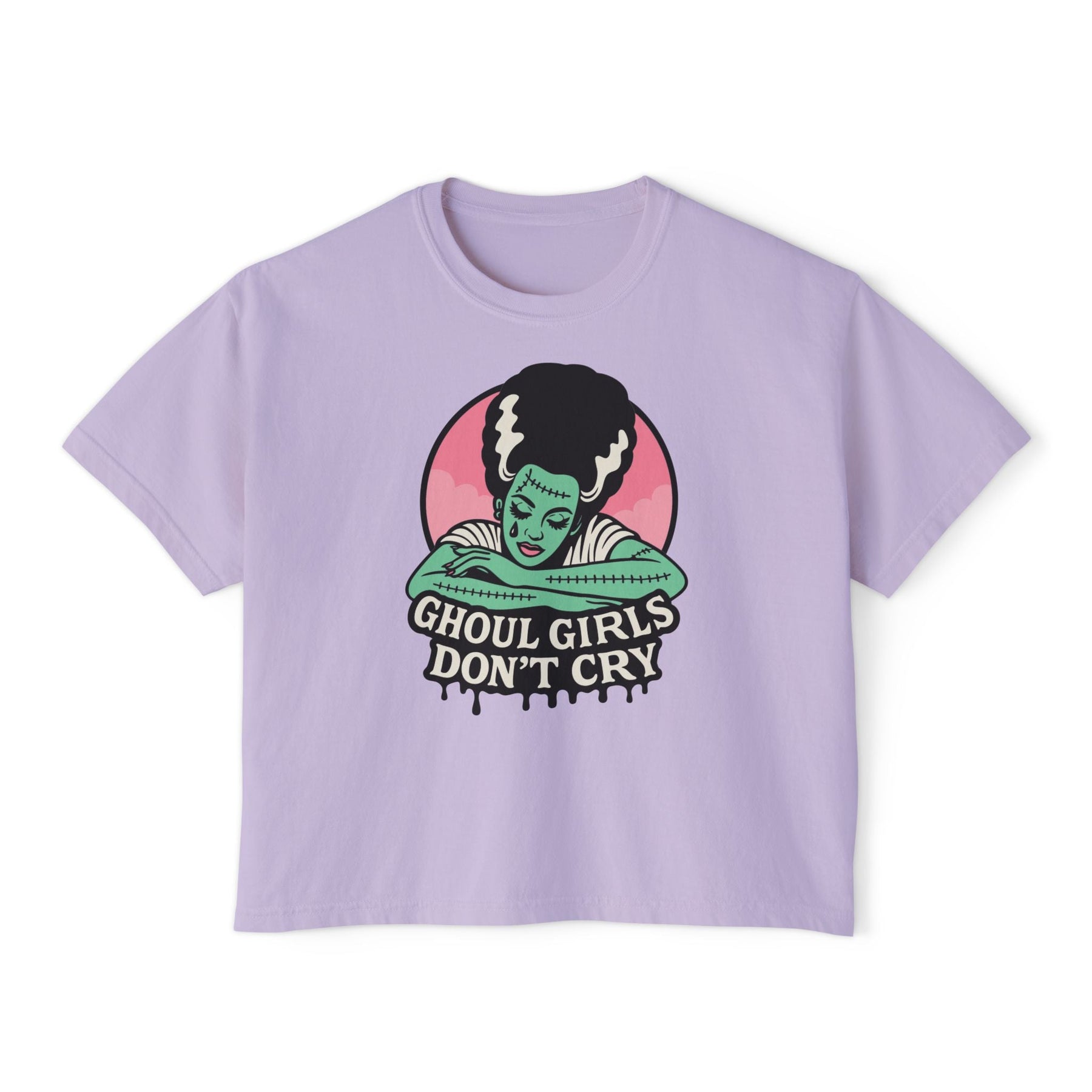 Ghoul Girls Don't Cry Pin - up Crop Top - Goth Cloth Co.T-Shirt32327792463744450469