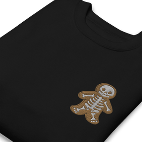 Gingerbread Skeleton Man Embroidered Sweatshirt - Goth Cloth Co.3741056_11244