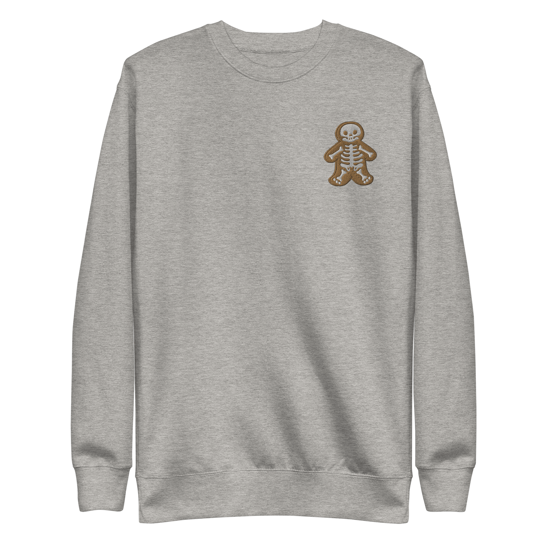 Gingerbread Skeleton Man Embroidered Sweatshirt - Goth Cloth Co.3741056_11244