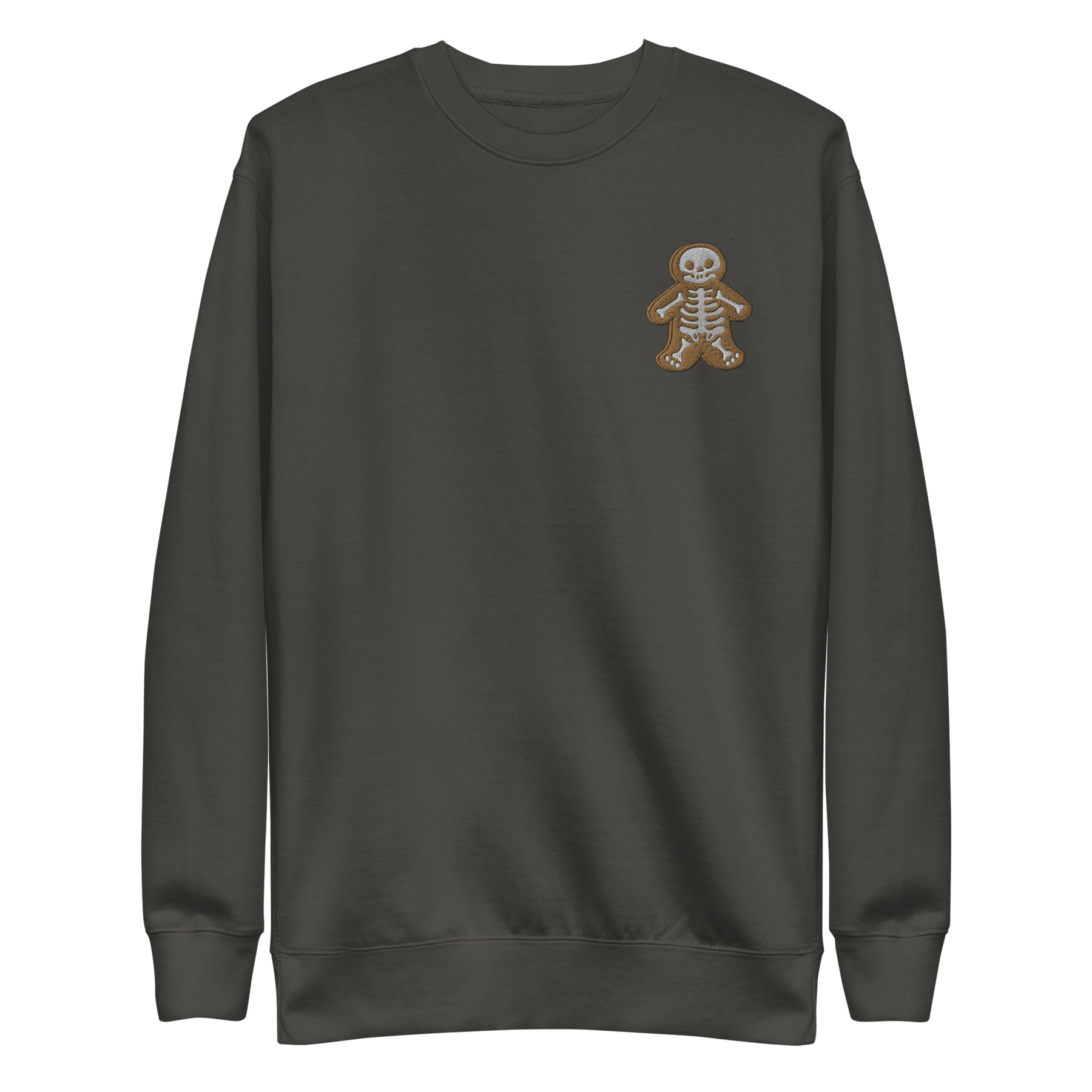 Gingerbread Skeleton Man Embroidered Sweatshirt - Goth Cloth Co.3741056_20363