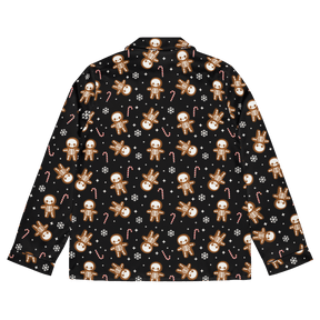 Gingerdead Men Silky Pajama Top - Goth Cloth Co.2149608_20952