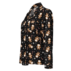 Gingerdead Men Silky Pajama Top - Goth Cloth Co.2149608_20952