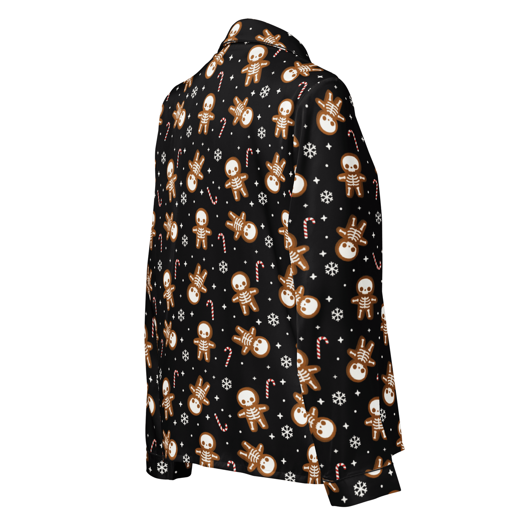 Gingerdead Men Silky Pajama Top - Goth Cloth Co.2149608_20952