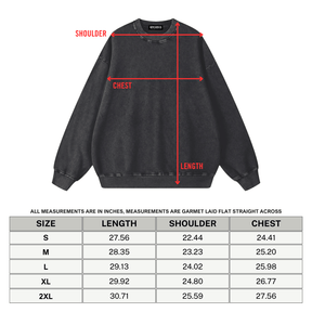 Girls Will Be Girls Vintage Witches Acid Washed Oversized Sweatshirt - Goth Cloth Co.260812PODRA0467011