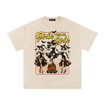 Girls Will Be Girls Witches Acid Wash Oversized T-Shirt - Goth Cloth Co.gymwear260811PODPQ9356001