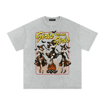 Girls Will Be Girls Witches Acid Wash Oversized T-Shirt - Goth Cloth Co.gymwear260811PODPQ9356007