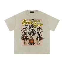 Girls Will Be Girls Witches Acid Wash Oversized T-Shirt - Goth Cloth Co.gymwear260811PODPQ9356025