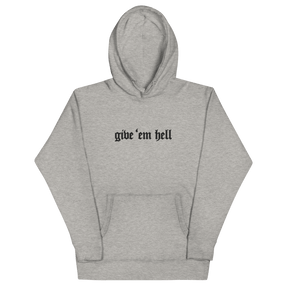 Give 'Em Hell Unisex Hoodie - Goth Cloth Co.2552780_10784
