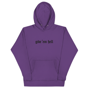 Give 'Em Hell Unisex Hoodie - Goth Cloth Co.2552780_13911