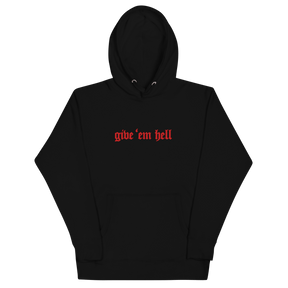 Give 'Em Hell Unisex Hoodie - Goth Cloth Co.7990461_10780