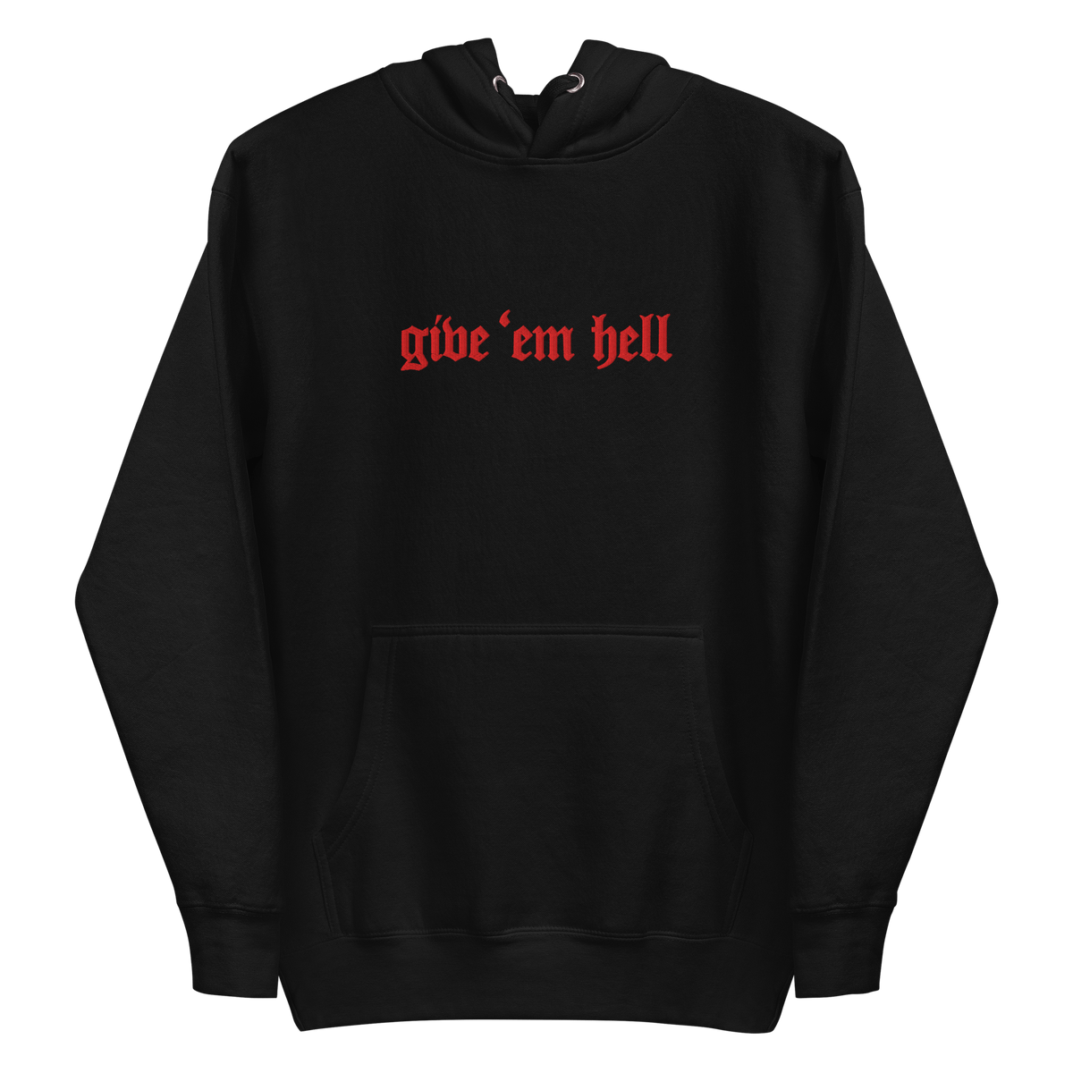 Give 'Em Hell Unisex Hoodie - Goth Cloth Co.7990461_10780