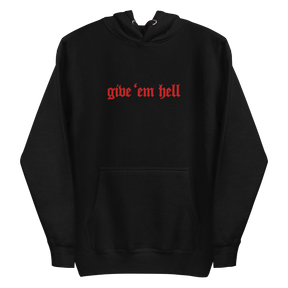 Give 'Em Hell Unisex Hoodie - Goth Cloth Co.7990461_10780