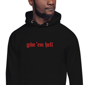 Give 'Em Hell Unisex Hoodie - Goth Cloth Co.7990461_10780