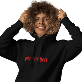 Give 'Em Hell Unisex Hoodie - Goth Cloth Co.7990461_10780