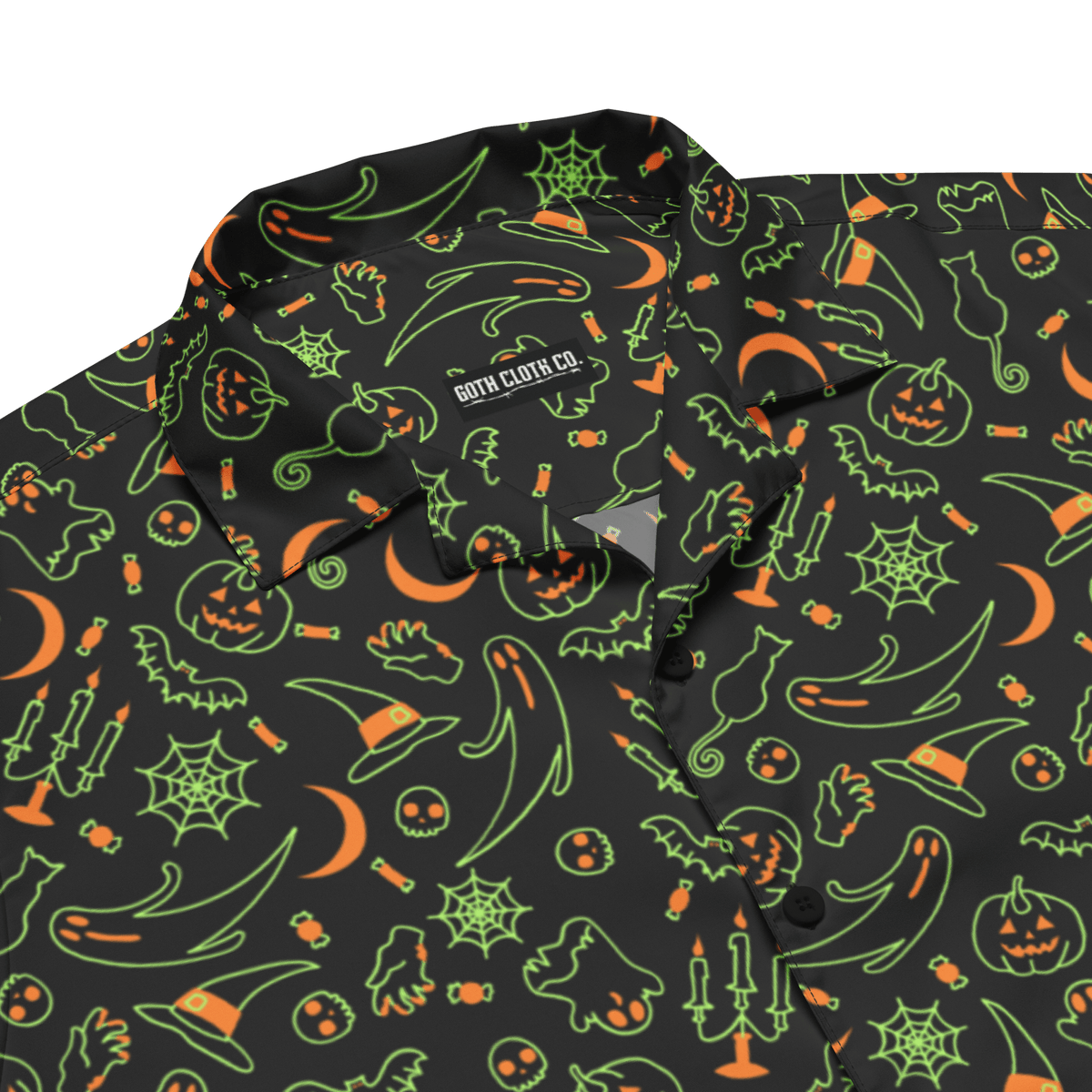 Glow Ghoul Groovy Button Up Shirt (READY TO SHIP) (Copy) - Goth Cloth Co.20923445789992698000