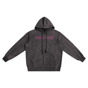 Goblin Mode Pure Cotton Hand-Frayed Hoodie