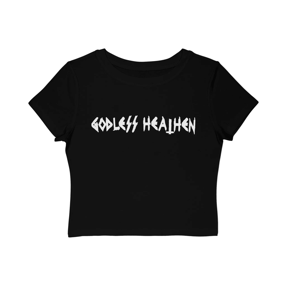 Godless Heathen Women's Baby Tee - Goth Cloth Co.T-Shirt14010854858620085945