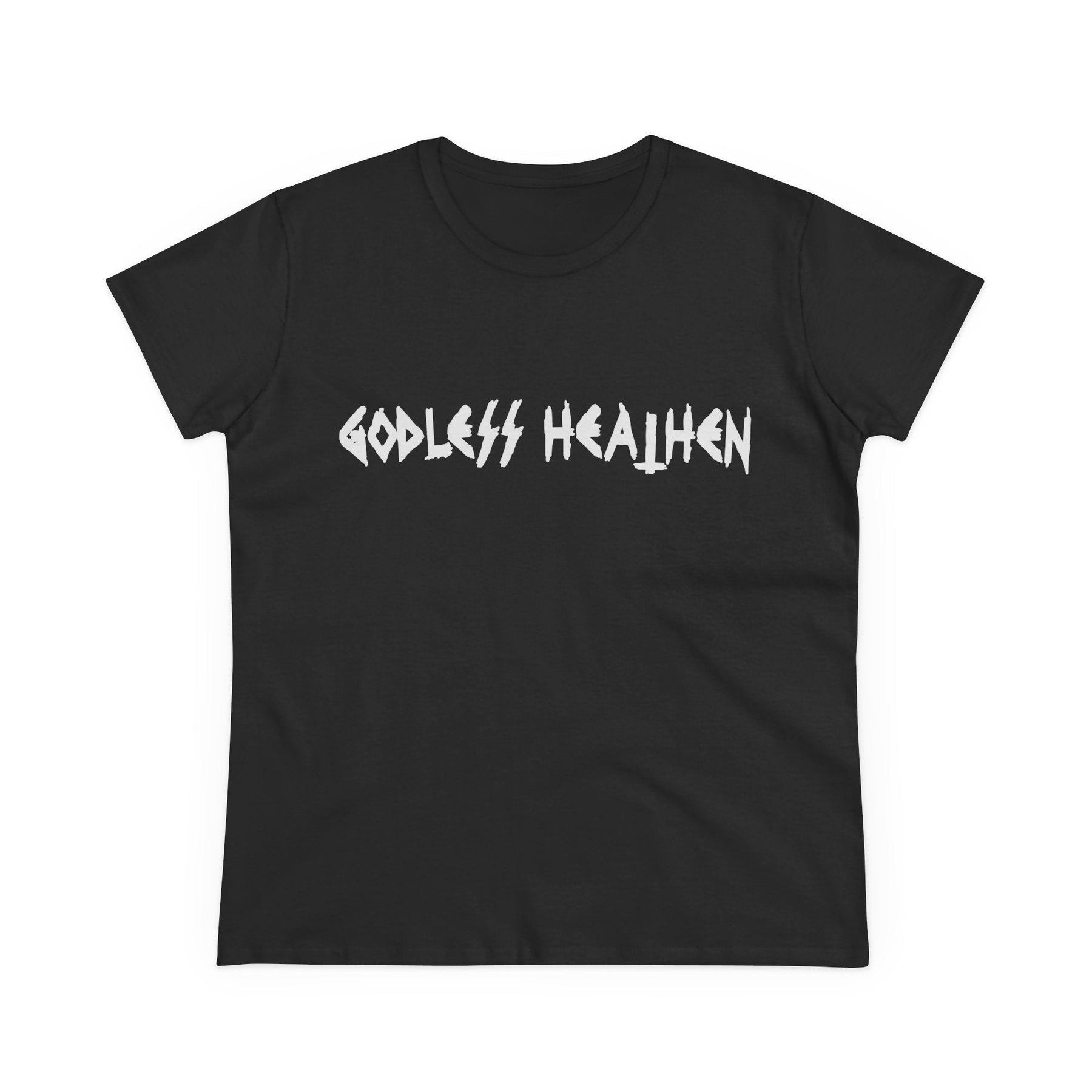 Godless Heathen Women's Baby Tee - Goth Cloth Co.T-Shirt21304111086956747244