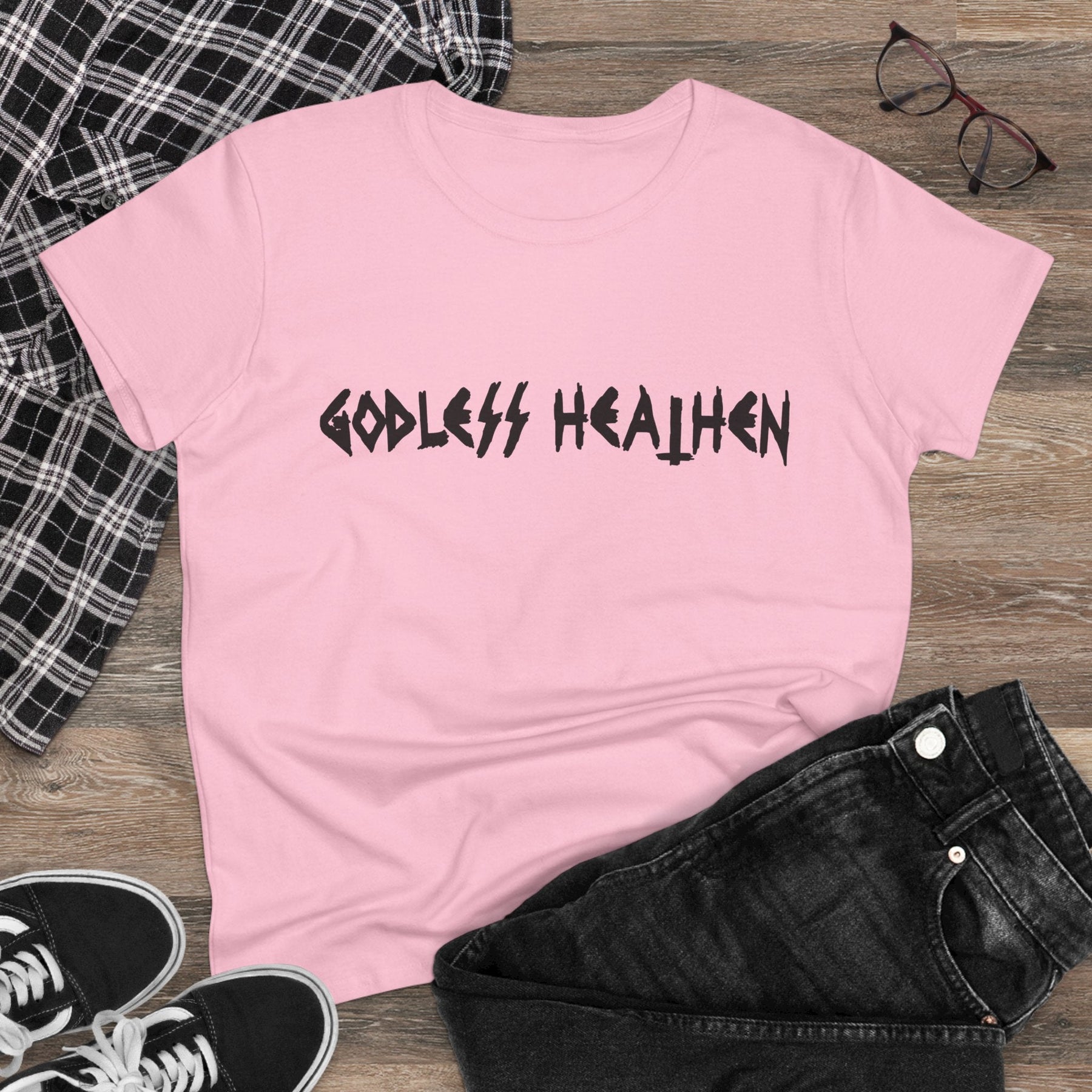 Godless Heathen Women's Baby Tee - Goth Cloth Co.T-Shirt52115448849781530649