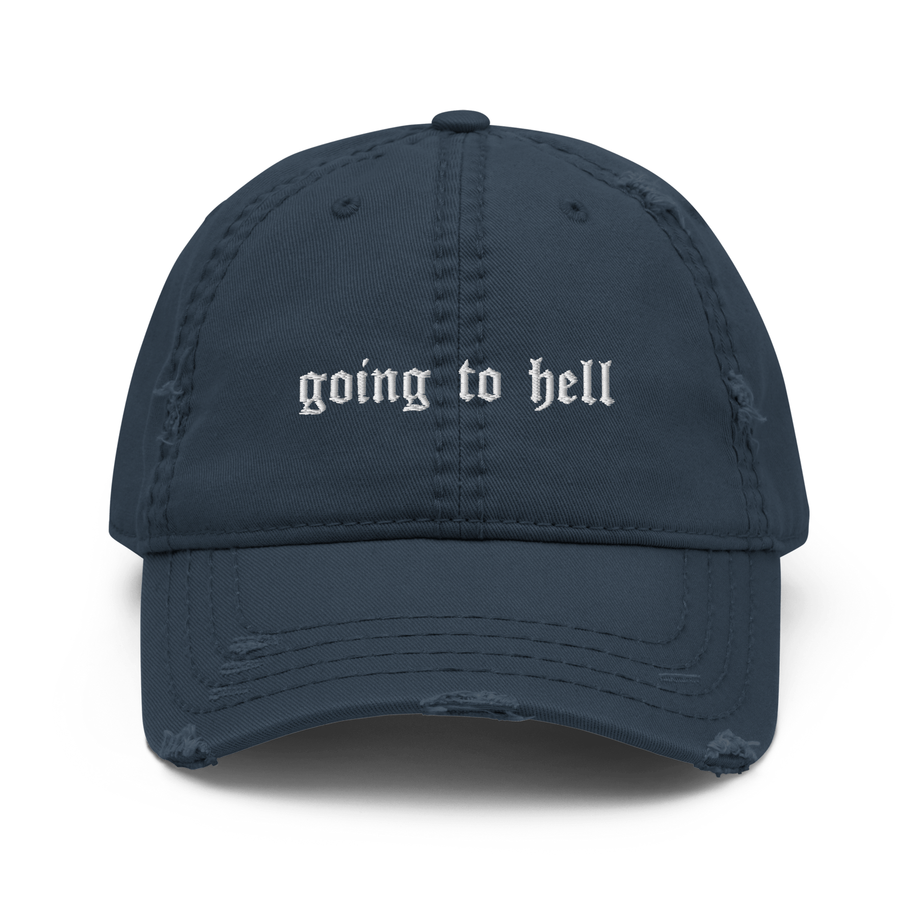 Going to Hell Gothic Distressed Dad Cap - Goth Cloth Co.7338188_10991