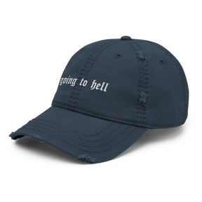 Going to Hell Gothic Distressed Dad Cap - Goth Cloth Co.7338188_10991