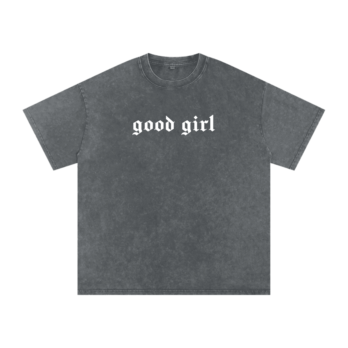 Good Girl Acid Washed Oversized Tee - Goth Cloth Co.260108PODPQ0696019