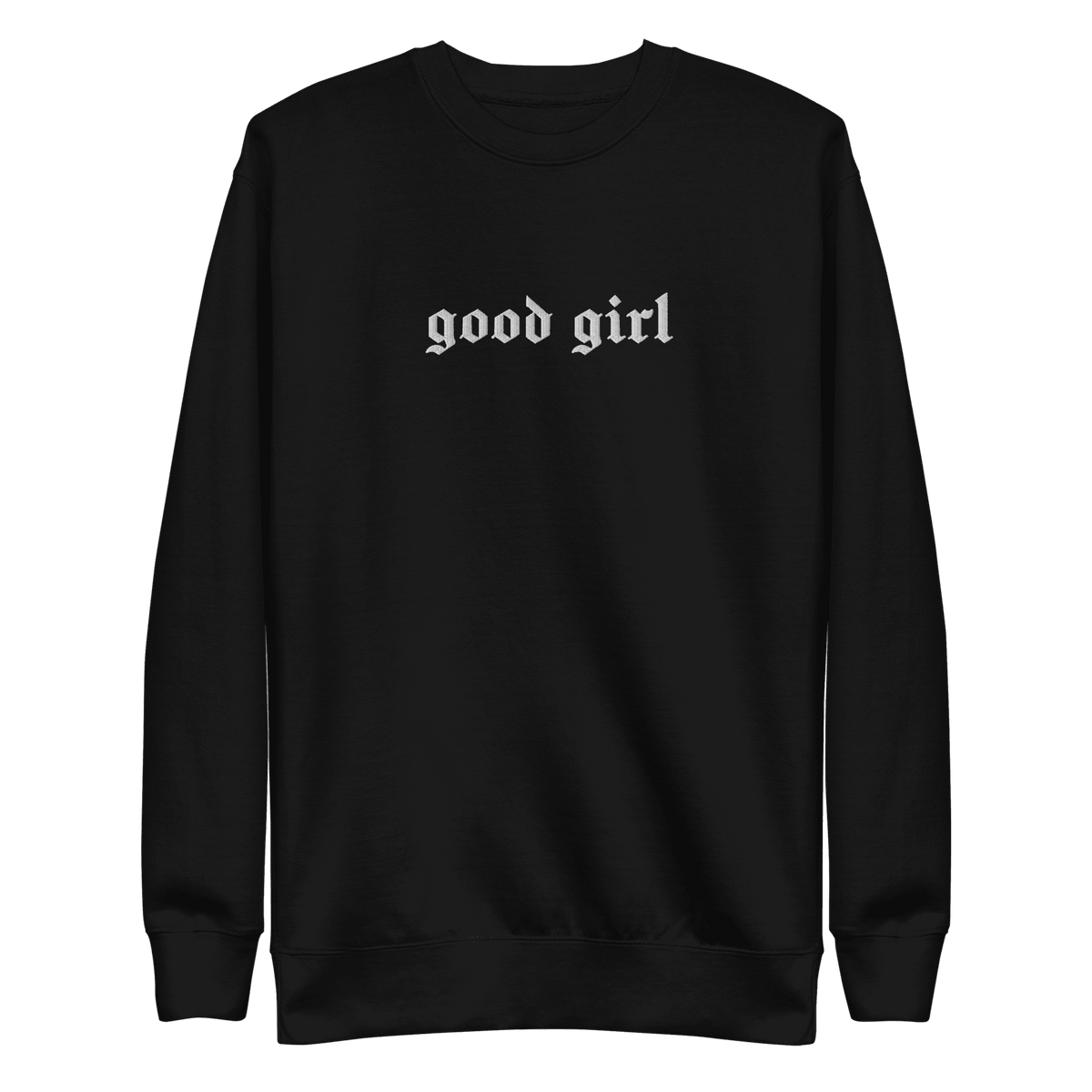 Good Girl Embroidered Sweatshirt - Goth Cloth Co.2937040_11254