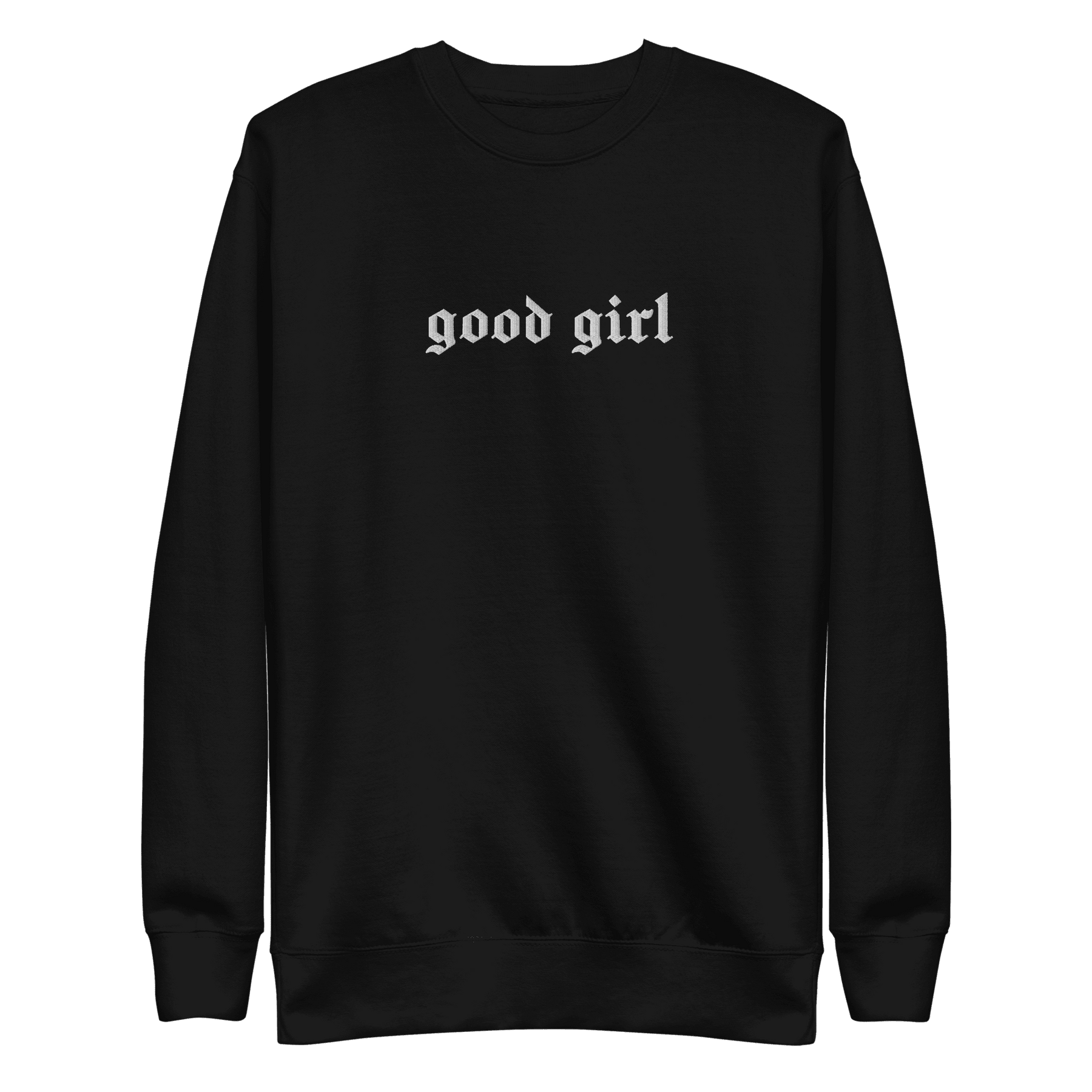 Good Girl Embroidered Sweatshirt - Goth Cloth Co.2937040_11254