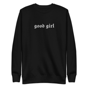 Good Girl Embroidered Sweatshirt - Goth Cloth Co.2937040_11254