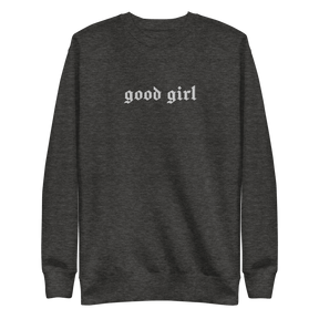Good Girl Embroidered Sweatshirt - Goth Cloth Co.2937040_11259