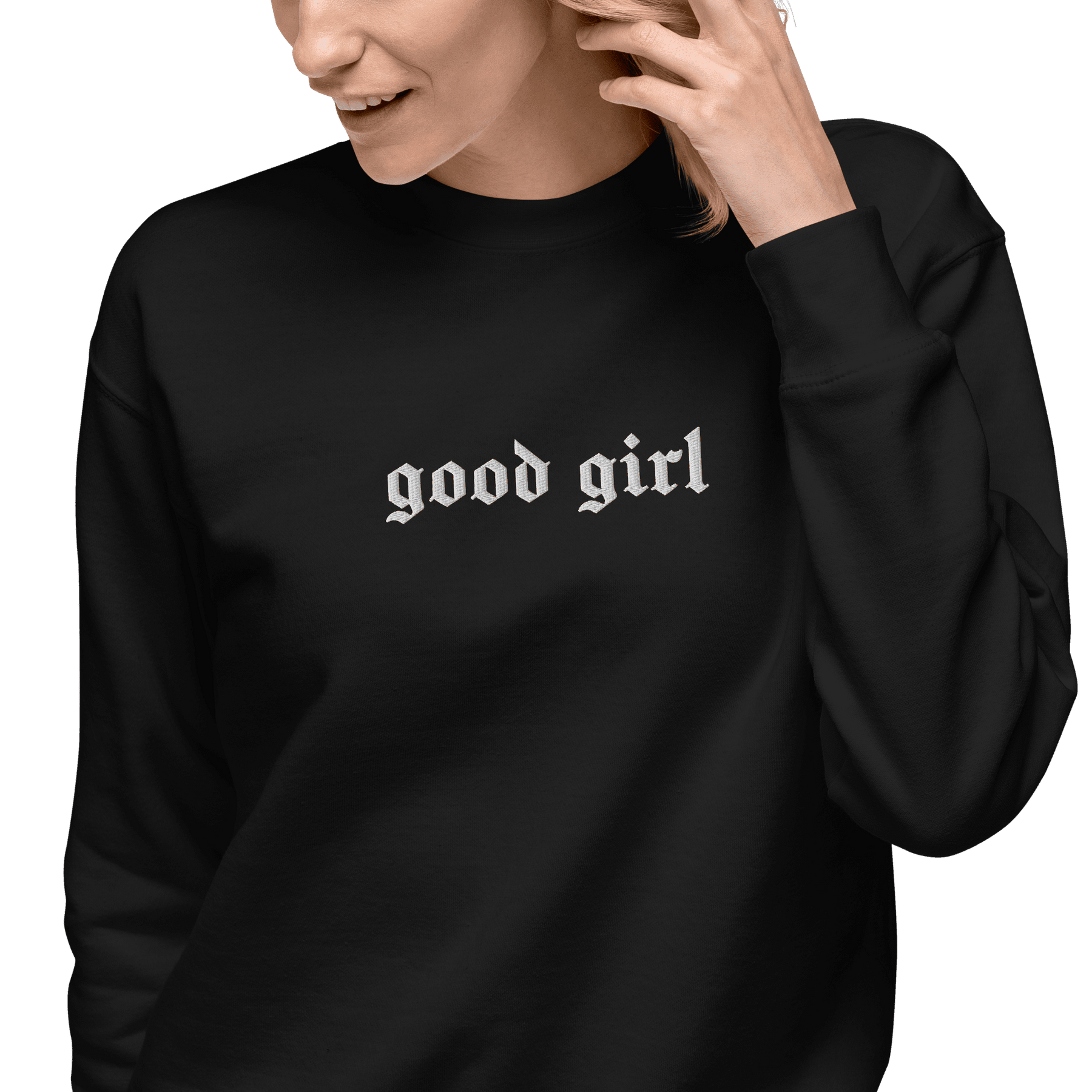 Good Girl Embroidered Sweatshirt - Goth Cloth Co.4105020_13950
