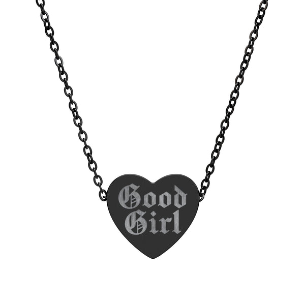 Good Girl Heart Necklace - Goth Cloth Co.Accessories13703227934005496095