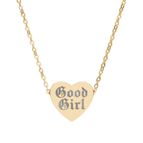 Good Girl Heart Necklace - Goth Cloth Co.Accessories20419652508106530622