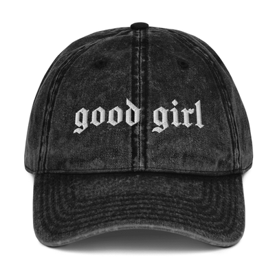 Good Girl Vintage Acid Wash Dad Cap - Goth Cloth Co.2799289_9791
