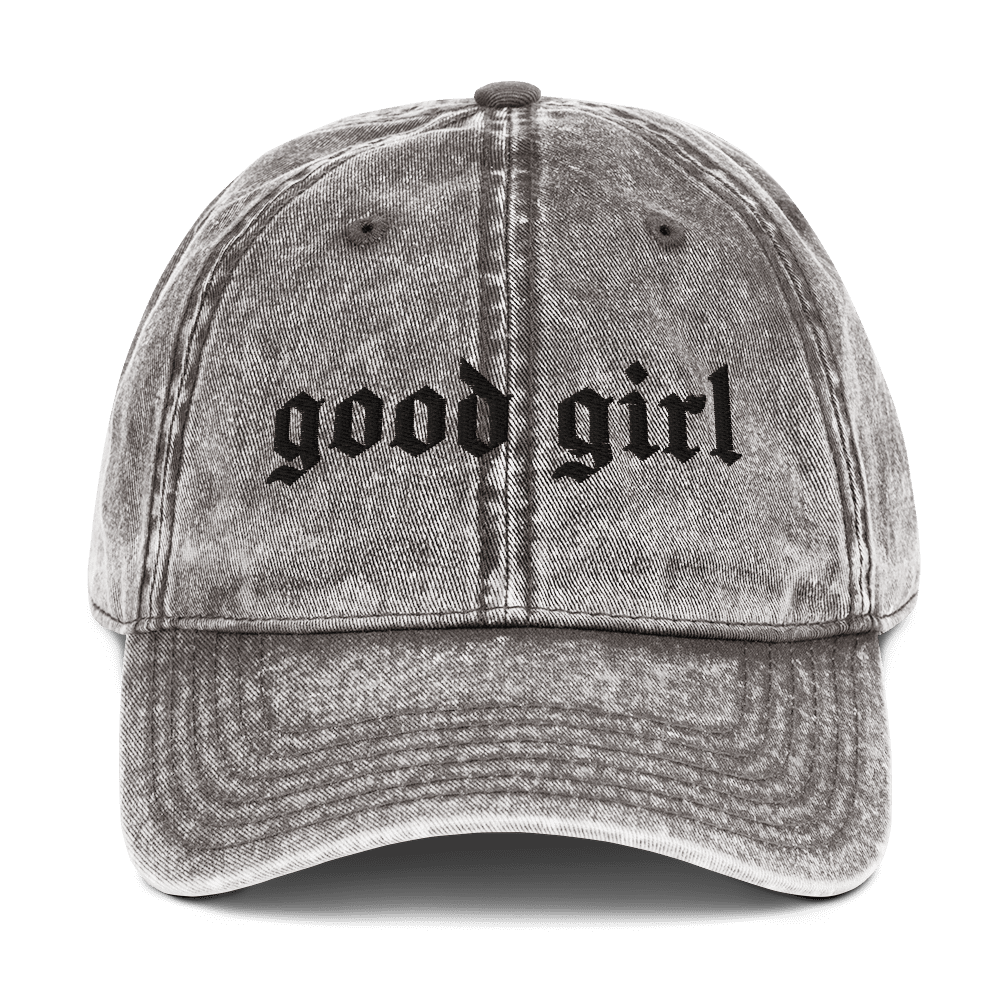 Good Girl Vintage Acid Wash Dad Cap - Goth Cloth Co.4343460_10803