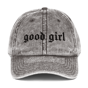 Good Girl Vintage Acid Wash Dad Cap - Goth Cloth Co.4343460_10803