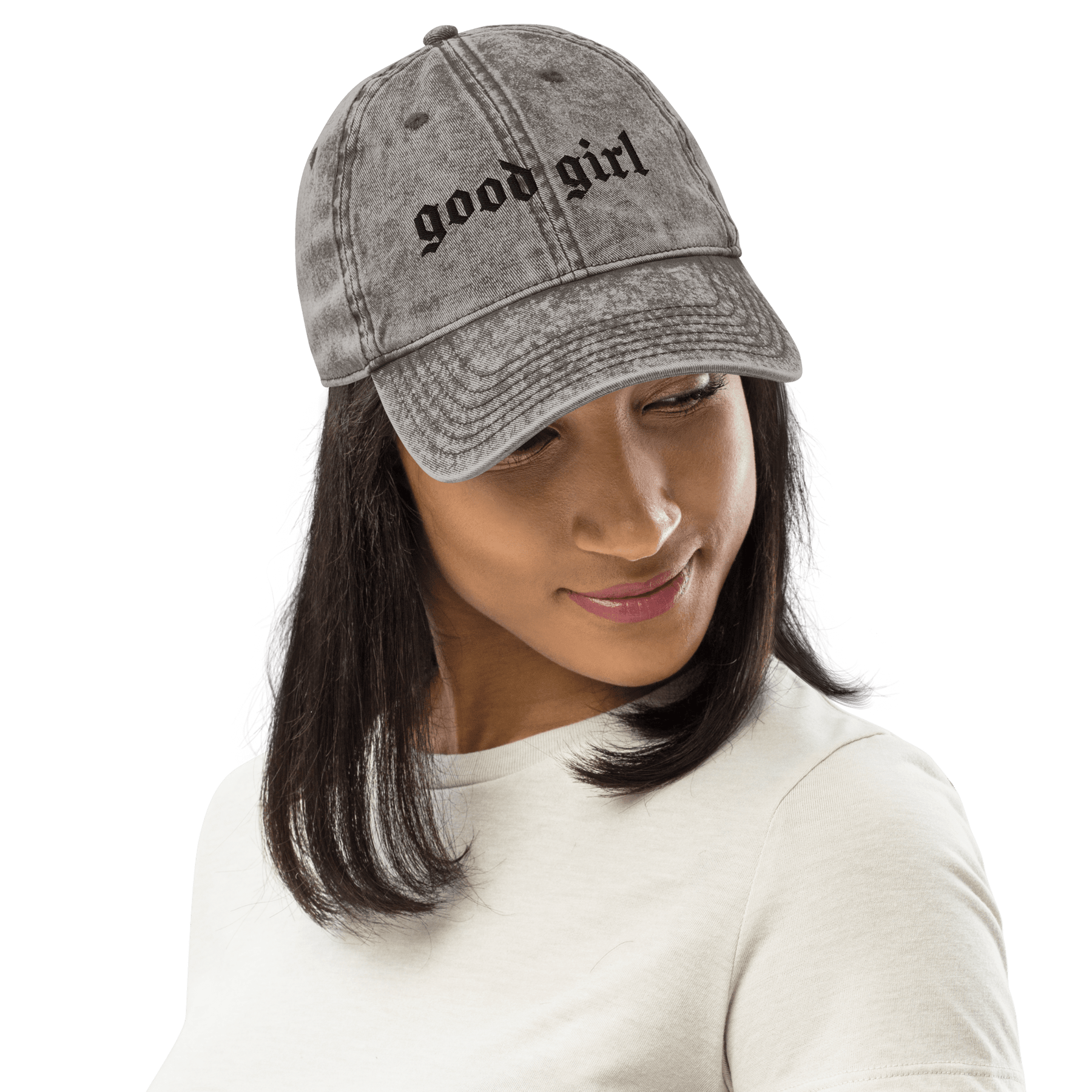 Good Girl Vintage Acid Wash Dad Cap - Goth Cloth Co.4343460_16749