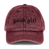Good Girl Vintage Acid Wash Dad Cap - Goth Cloth Co.4343460_9793